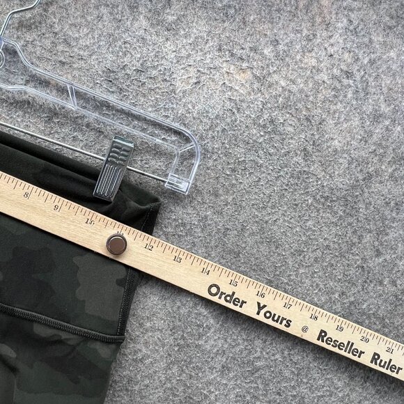 Lululemon Pants Womens 4 Green Camo High Rise Full Length Leggings Gym Yoga - Picture 5 of 11